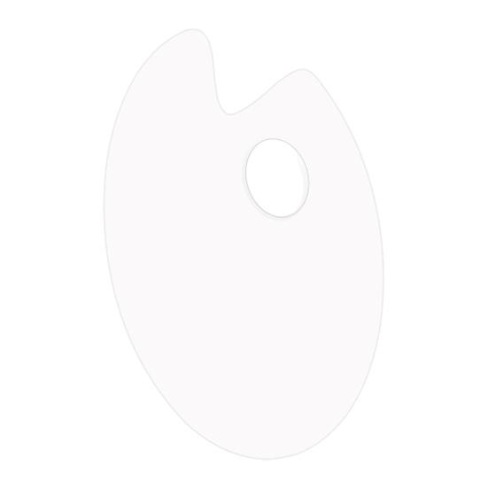 Lightweight Art Painting Palette Acrylic Paint Palette, Clear Artist Tray with Thumb Hole, Non-Stick Oil Portable Color Mixing for Acrylic,