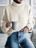 Women's 2026 High Neck Autumn/Winter Chunky Knit Sweater - European & American Style