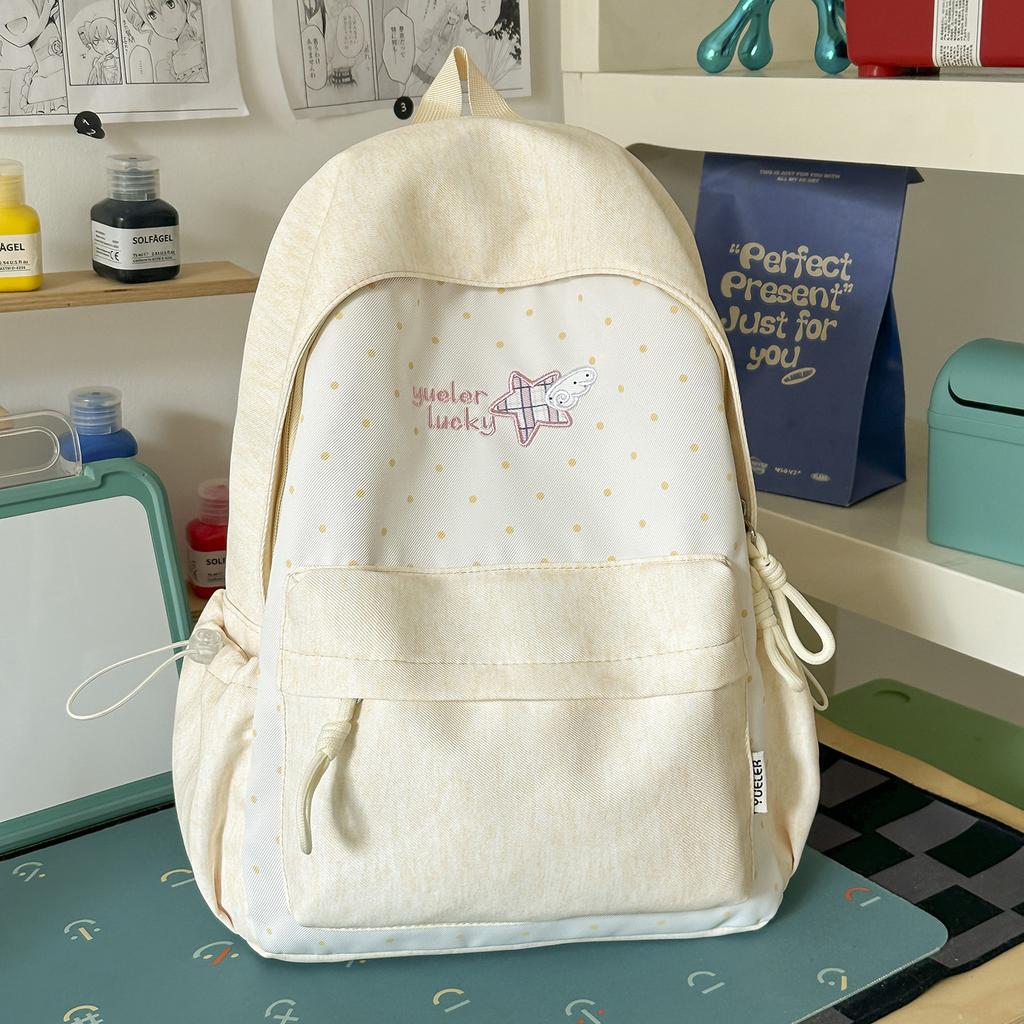 Schoolbag High Value Small Fresh Large Capacity Backpack Student Schoolbag High School Junior High School Girls Versatile Lightweight Weight Backpack