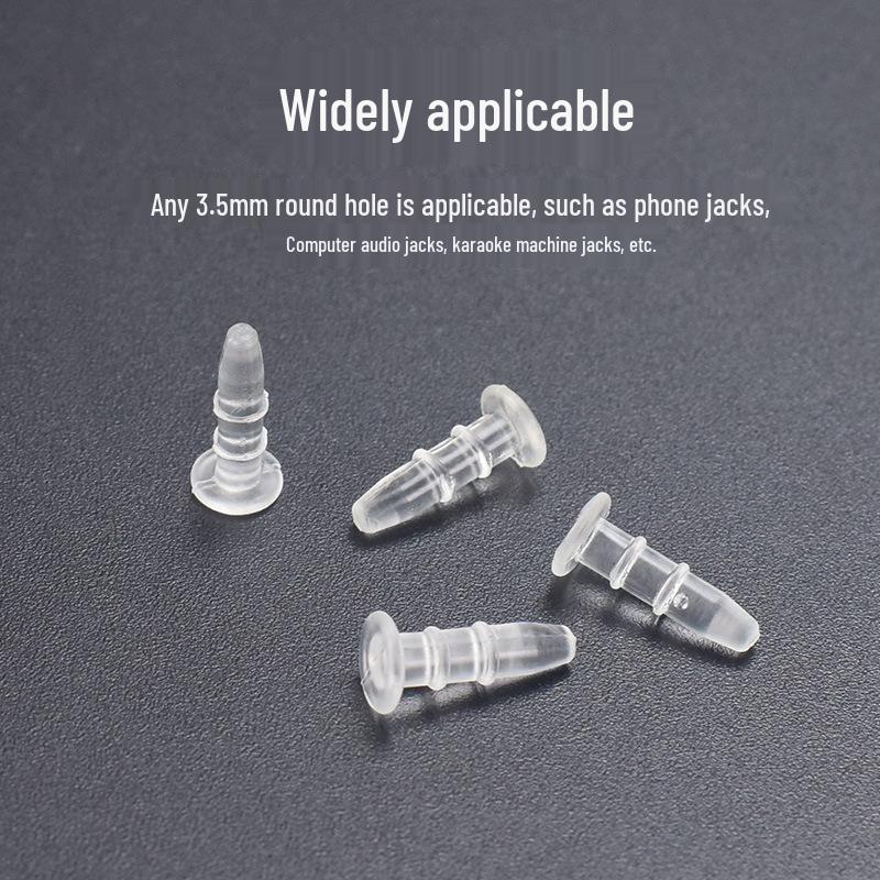 3.5mm Headphone Jack Dust Plug - PE Rubber Stopper for Phone & Computer Audio Ports