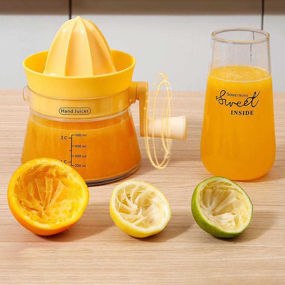 1PC Household Hand Juicer Small Manual Fruit Juicer Orange Lemon Juicer Fruit Residue Separator