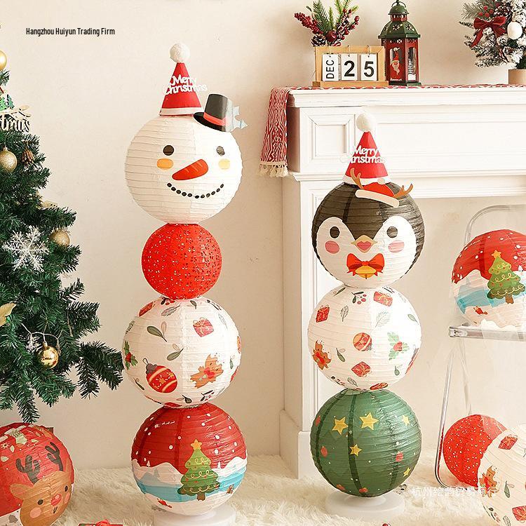 Christmas Lantern Ornaments for Mall and Store Window Displays