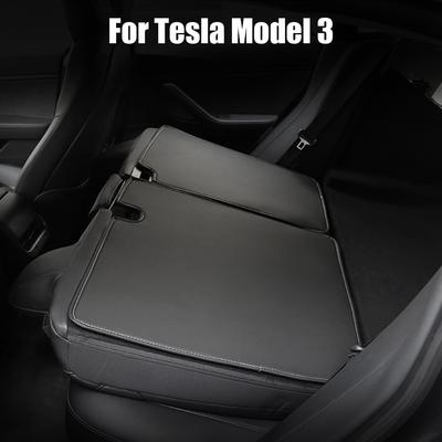 For Tesla Model 3 Y Trunk Anti Kick Cushion Rear Seat Back Protector Comfortable Protection Pad Separate Design