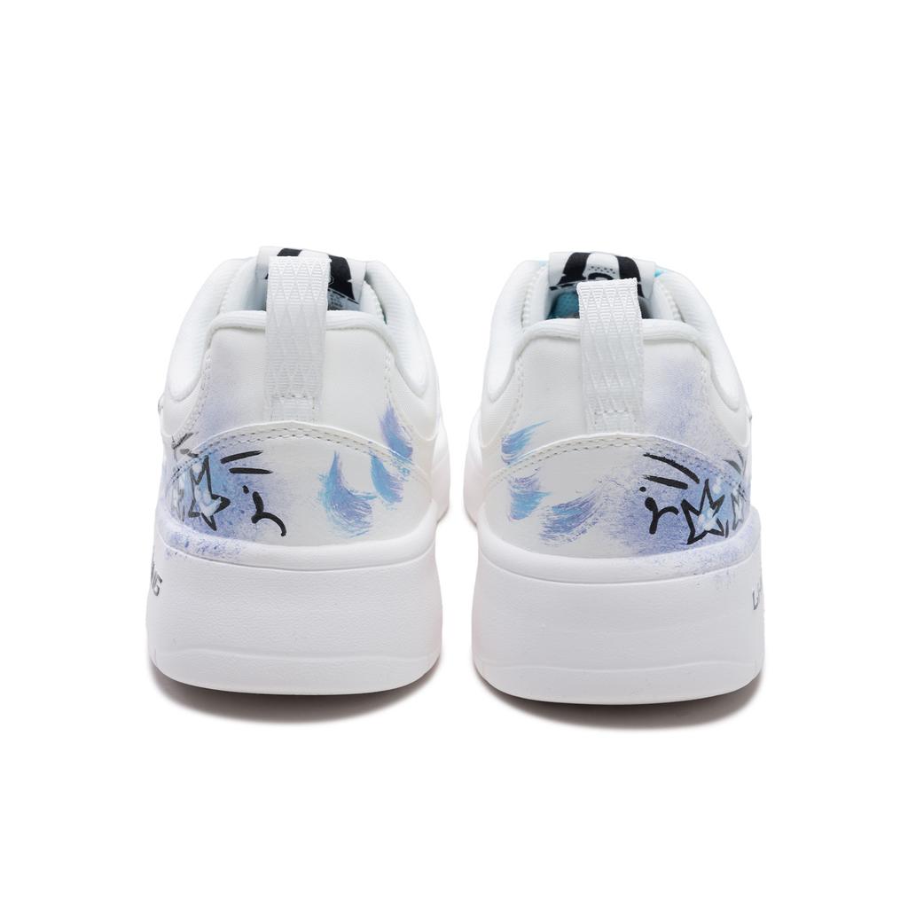 Li Ning First Cloud Starry Night Abrasion Resistant Lightweight Low top Skateboard Shoes Men's Blue White AGCV189-8(Team893-)
