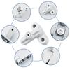 External Window Lock Buckle Alloy Safety Locks UPVC Door Sash Jammer Security Restrictor Lock With Key Hardware Accessories