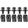 5/10pcs U-clamp Car Body Bolts 6MM Splash Shield Guard Bolts Auto Product Car U-nut Clips  Undertray