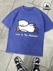 Goose Live In The Moment Design Washed Man TShirt Sport Fashion Short Sleeve ONeck Loose Cotton Clothing Unisex Soft Top