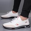 New Shoes for Men Leather Casual Shoes Lightweight Leisure Sport Shoes Street Cool Slip-on Sneaker Big Size