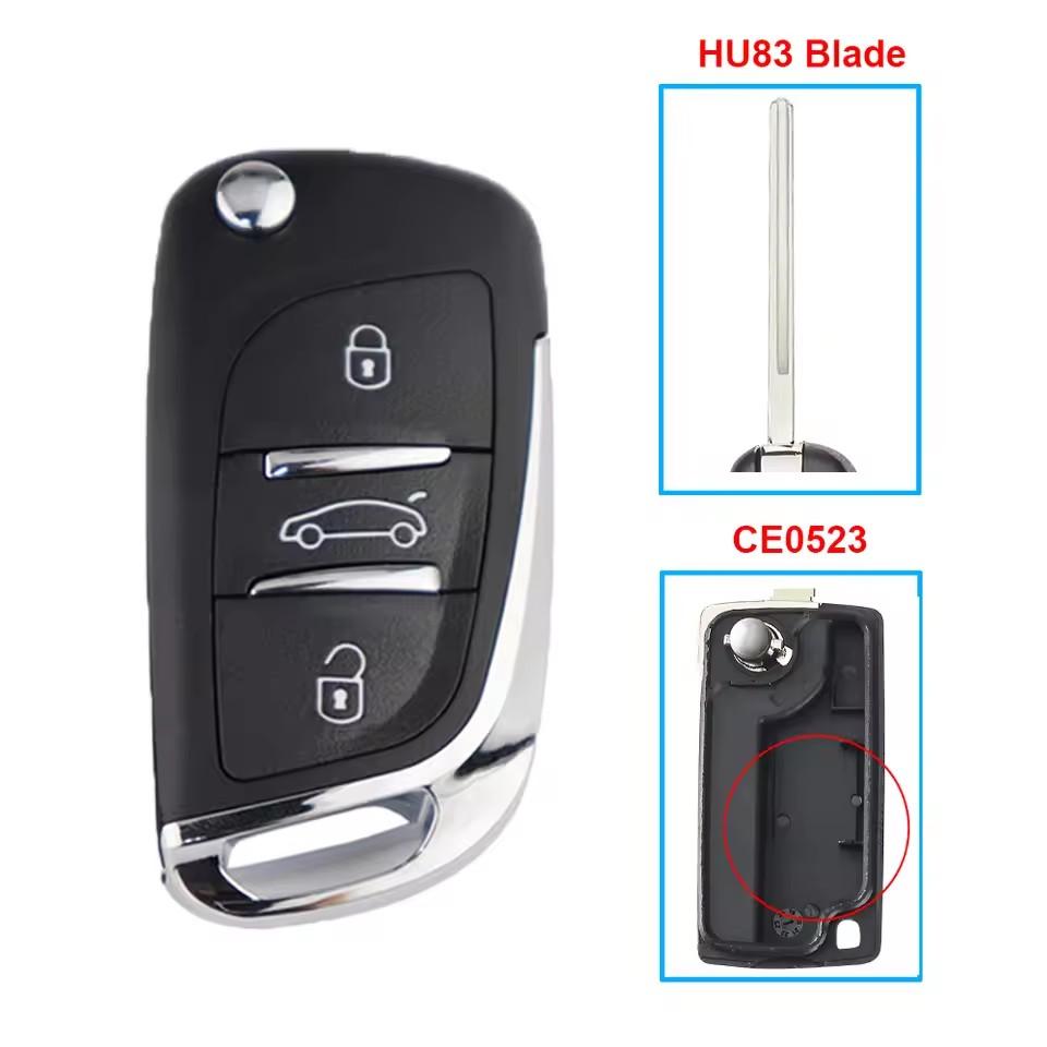 Remote Car Key Shell For Peugeot 208 307 406 308 206 306 307 407 807 207 607 107 Partner Key Case For Citroen C4 C2 Xsara C3 C8