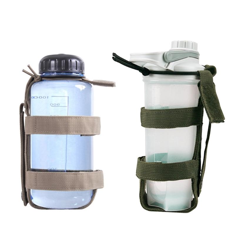 Adjustable Webbing Water Bottle Holder Bag Travel Water Bottle pouches Water Bottle carriers for Climbing Hiking Travelling