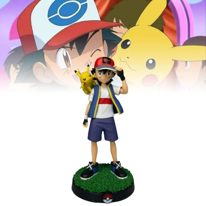 Ketchum Ash Pikachu Pvc Toy Model Desktop Decor Children Christmas Gift