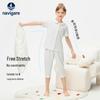 Navigare Girls' Summer Short-Sleeve Pajama Set