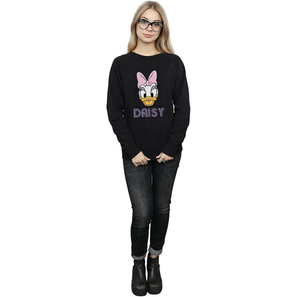 Disney Womens/Ladies Daisy Duck Face Sweatshirt