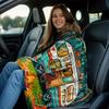 Outdoor Camping Scene Print Blanket Lightweight Soft Warm All Season Couch Sofa Bed Throw Camping Travel Office