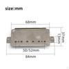 Double Coil Guitar Bridge Pickup Replacement Parts Flat Bottom Mountings Set Humbucker