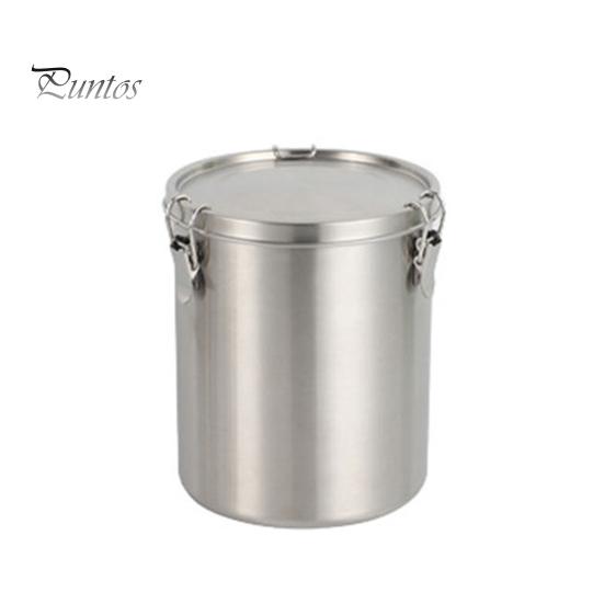 

Герметичный контейнер для хранения еды из нержавеющей стали, банка для корма для домашних животных с крышкой, ведро для лакомств для собак, кухонный органайзер для кладовой, кофе, хлопьев M