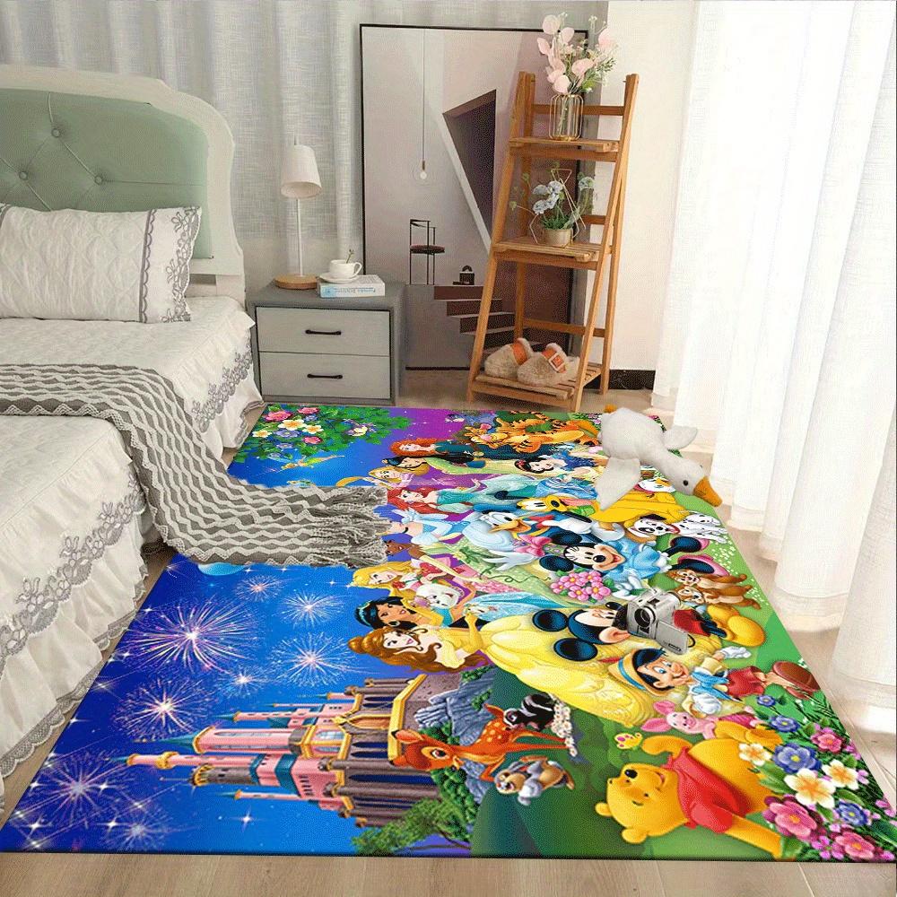 1pc Mickey Mouse Carpet Area Rug, Bedroom, and Playroom Durable, Stain-Resistant, and Easy To Clean, Living Room