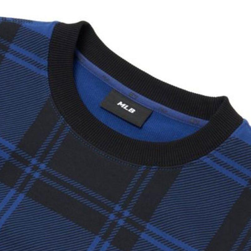 MLB Sweatshirts Unisex Blue Crew Neck Moderate Regular 3AMTC2114-07INS