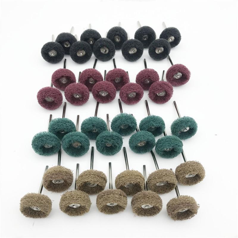 40 Pcs/set Scouring  Pads  Polishing  Wheel  Kit 1 Inch Grinding Wheel Convenient Practical