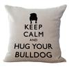 Federa in Lino Cartone Animato Bambini Piccolo Animale Copricuscino Schienale Federa Quadrata Gushen Cuscino Decorativo