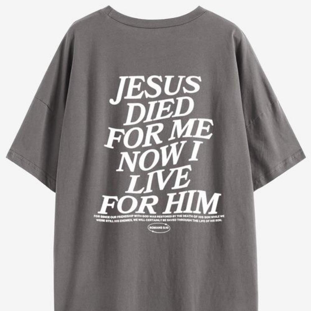 Summer Letter Print Short-Sleeved Round Neck Cotton T-Shirt Loose European Beautiful Women Top