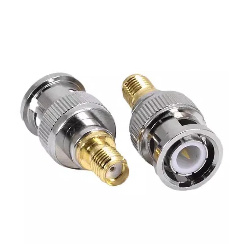 5/20/100PCS BNC Male to SMA Female Adapter RF Coaxial Goldplated Converter SMA Female to BNC Male Straight Antenna Connector