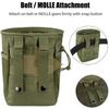 Tactical Molle Dump Pouch Drastring Ammo Bag Adjustable Universal Holster Bag Holster Bag for Airsoft Paintball Hunting Gear