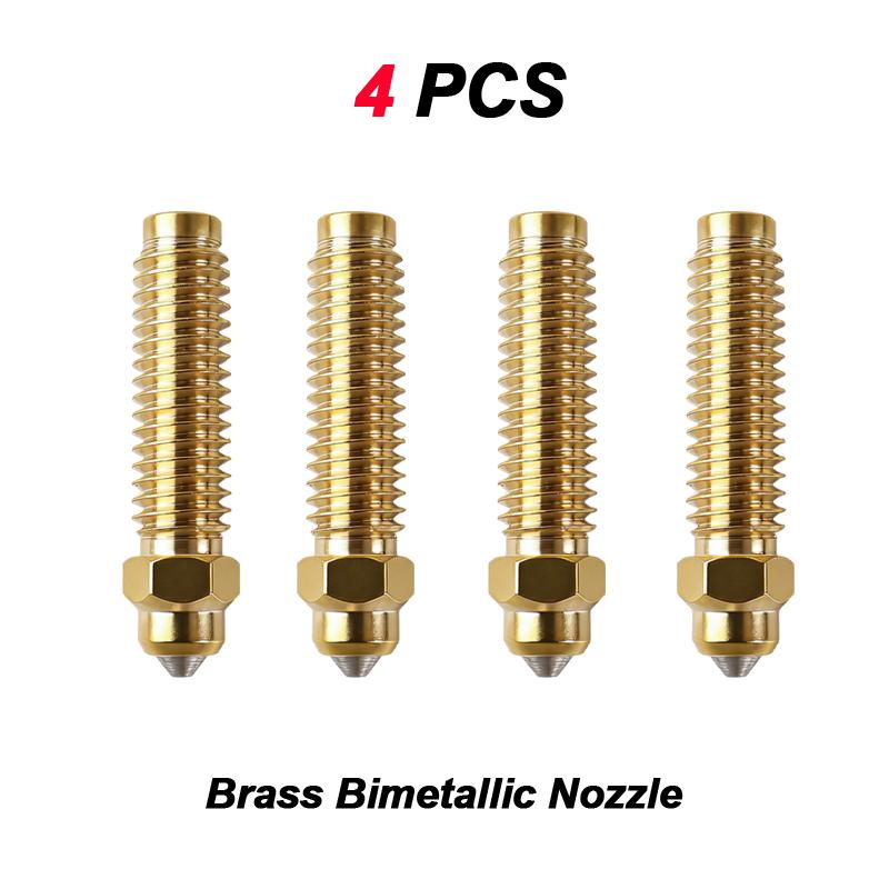 New For Elegoo Centauri Carbon Brass Bimetallic Nozzle 0.2/0.4/0.6/0.8mm Hotend Nozzles For Centauri Carbon 2 Replacement Parts
