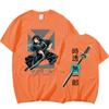 New Anime Tokitou Muichirou Print Short Sleeve T Shirts Women's Men's Crew Neck T-shirts Summer Comfy Soft Tees Tops
