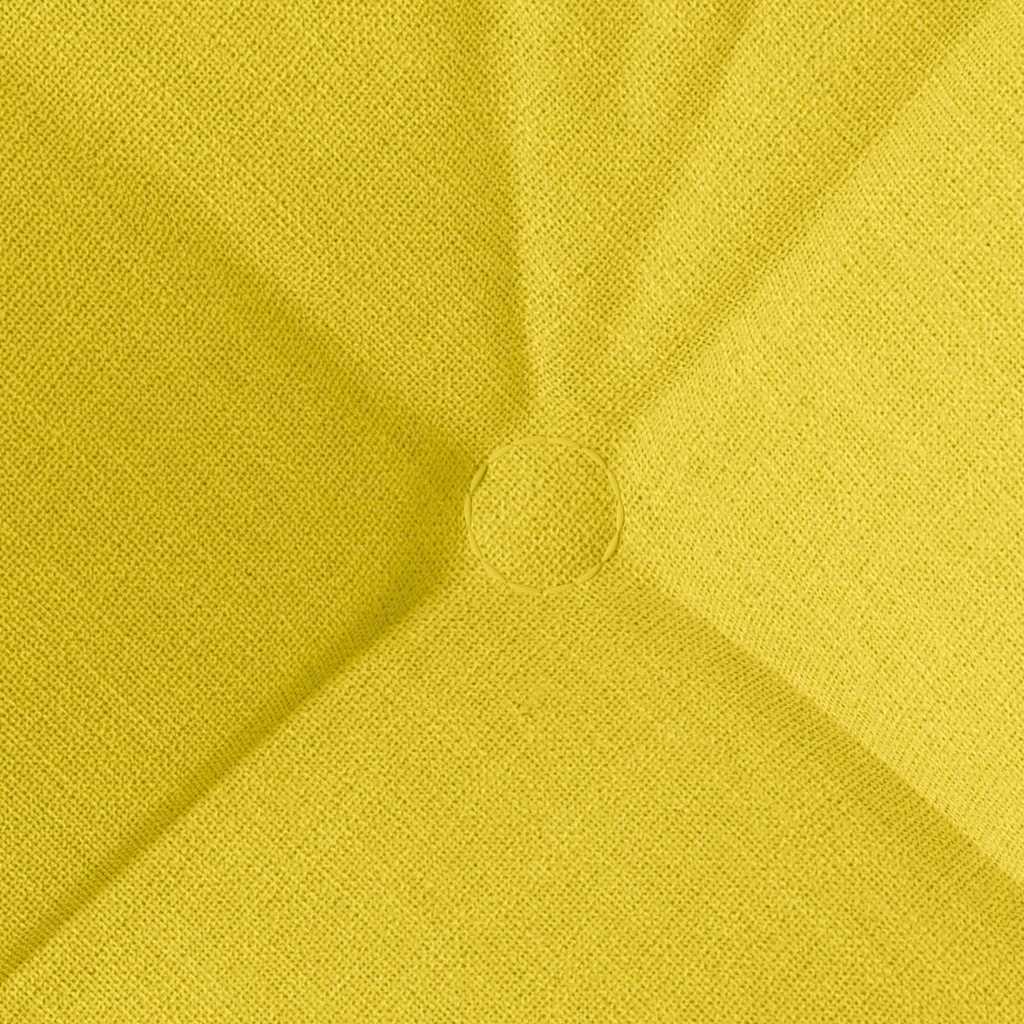 Seat Cushions 4 pcs Light Yellow 40 x 40 x 12 cm Fabric