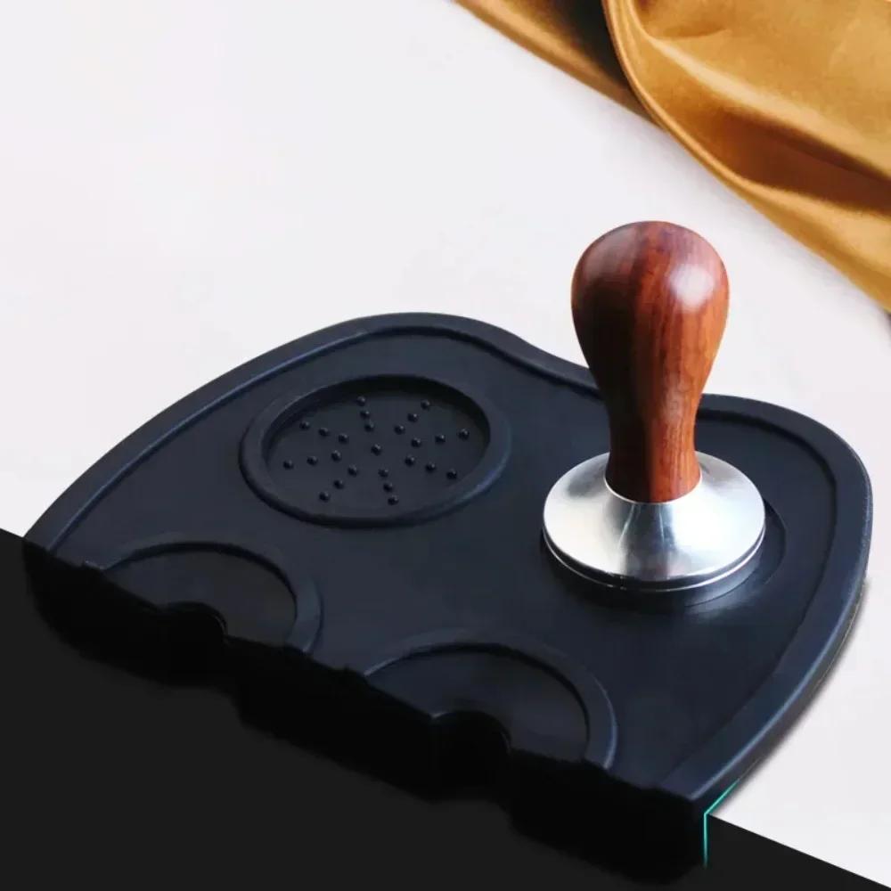 Coffee Tamper Mat Pad Anti Skid Tamper Mat Barista Coffeeware Tamping Tools Barista Espresso Tampering Holder Corner Cushion Pad