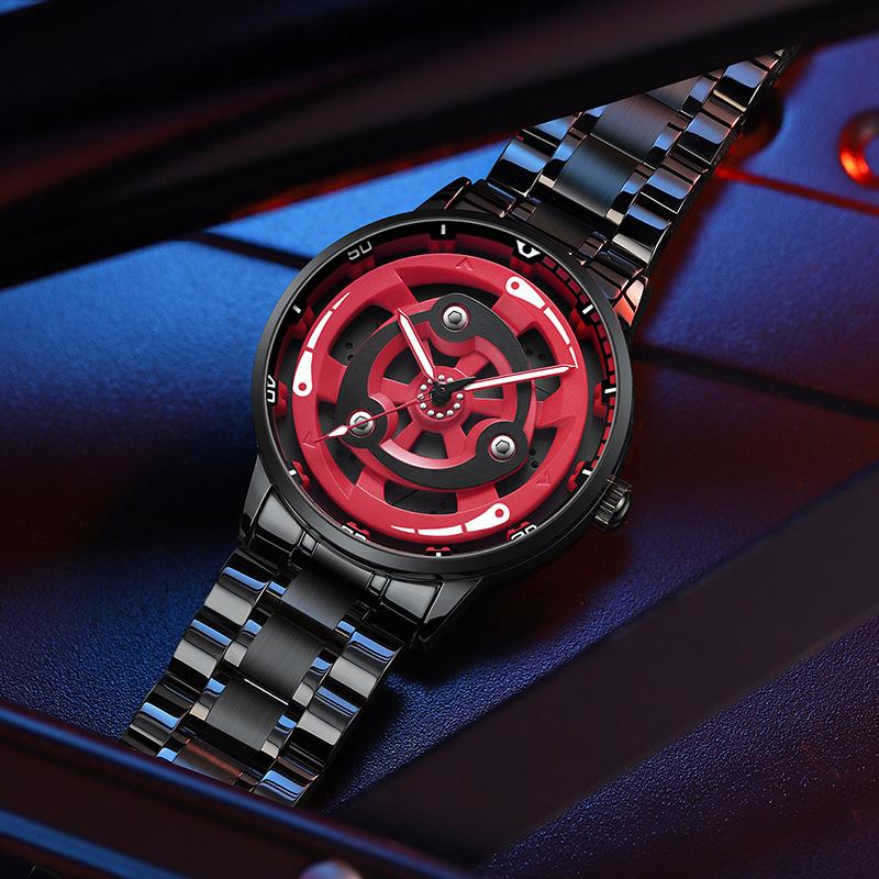 SVJ Uhr Herren Radaugen Modifizierte rotierende wasserdichte Räder Lokomotive Seele Herrenuhr Quarzuhr