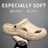 Sommer-EVA-Sandalen für Herren, dicke, weiche Sohle für den Außenbereich, Strandschuhe für Freizeit, Sport und perforierte Schuhe