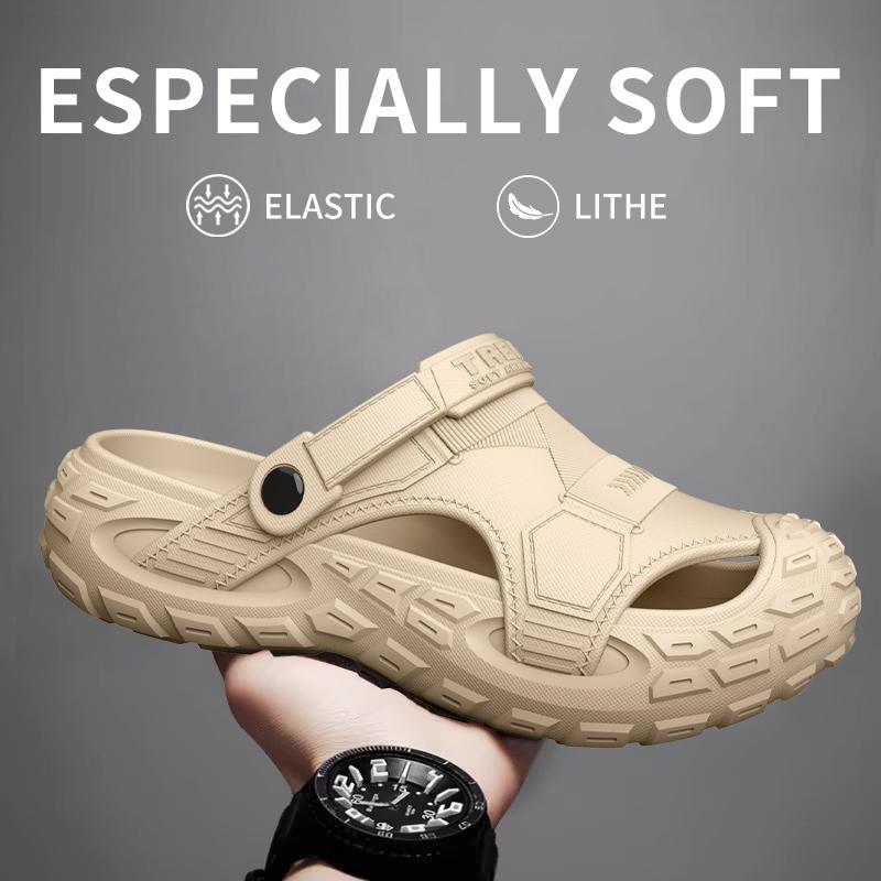 Sommer-EVA-Sandalen für Herren, dicke, weiche Sohle für den Außenbereich, Strandschuhe für Freizeit, Sport und perforierte Schuhe