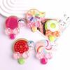 Anime Resin Fruit Lollipop Phone Case Accessories - DIY Cream Glue Patches for Handmade Crafting.