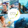 Diving Mask & Snorkel Set Adjustable Swim Goggles No Leakage Diving Snorkel Tube Anti-Fog for Swimming Snorkeling