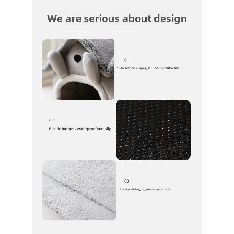 3kgFoldable Puppy House Small Dog Kennel Bed Mat Winter Cat Warm Bed Nest Pet Double Roof House Basket Pet Puppy Cave Sofa