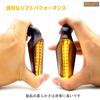 MDLUFY Sinal de Seta Sequencial Fluido, LED para Motocicleta, 12 V, Sinal de Seta Âmbar 12 SMD,