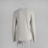 T-shirt Base da Donna a Maniche Lunghe a Righe Girocollo Slim Fit in Cotone per Autunno Inverno, Maglietta Intima Casual da Pendolare