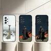 D-Dark Fantasy Phone Case For Samsung S25,24,23,22,30,21,10,9,Ultra,Plus,Lite Soft Black Case