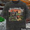 Vintage Halloweentown Acid Wash T-Shirt: Retro 90er Gruseliges Grafikdesign