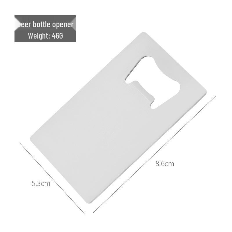 Ace of Spades Stainless Steel Credit Card Bottle Opener
