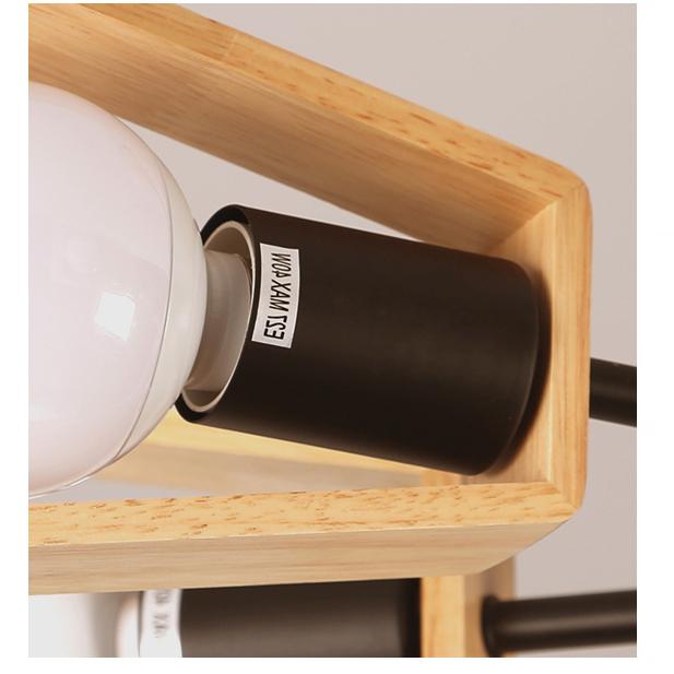 Wooden Chandelier for Living Room Bedroom