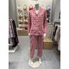 100  Cotton Yarn Dyed Check Women S Pink Pajama Tewpj712pk