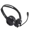 Wired Headphone 3.5mm Plug Omnidirectional Wired Headset with Rotatable Mic for Office Teleconference