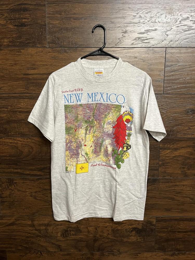 VTG Sandia Crest New Mexico T-shirt Map Land of Enchantment Unisex T-Shirt S