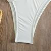2Pcs/Set Women Sexy Bra High Tube 3D Flower Sling Bikini Set Top Bandeau Waist Briefs