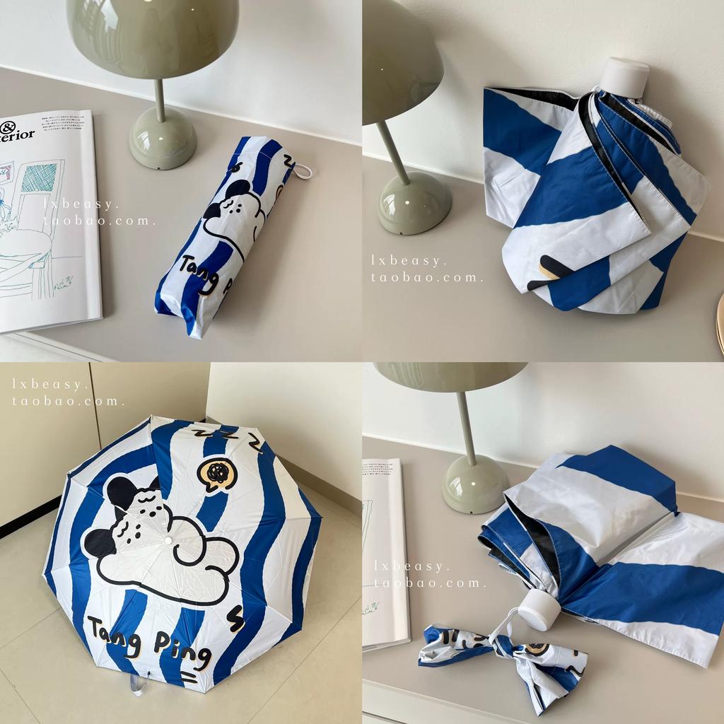 Hello, Cute Little Dog, Adorable Vinyl Sun Protection 70% off Umbrella, Sunshade Umbrella for Girls, Manual and Automatic Umbrella for Students