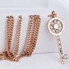 Pendentif Clé Romantique Ouvrez Votre Cœur Colliers en Acier Inoxydable pour Femmes Mode Coréenne Chaîne de Pull Clavicule Douce Sexy