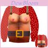 Damen Hässlicher Herren Weihnachts Pullover Sweatshirt Weihnachten Gestrickter Pullover Hoodie Oberteile
